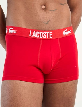 Set bóxer trunk Lacoste de algodón para hombre 3 piezas