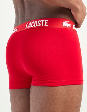 Set bóxer trunk Lacoste de algodón para hombre 3 piezas