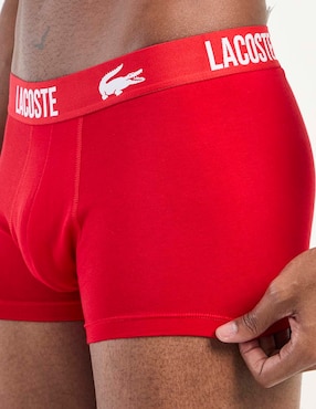 Set bóxer trunk Lacoste de algodón para hombre 3 piezas