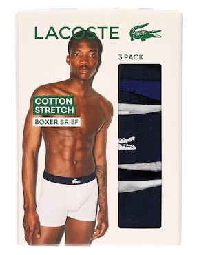 Set bóxer brief Lacoste de algodón para hombre 3 piezas