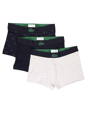 Set bóxer trunk Lacoste de algodón para hombre 3 piezas