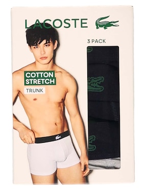 Set bóxer trunk Lacoste de algodón para hombre 3 piezas