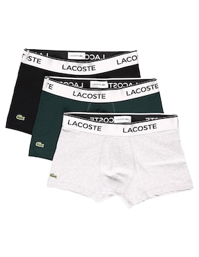 Set bóxer trunk Lacoste de algodón para hombre 3 piezas
