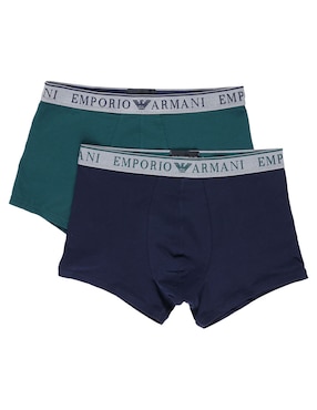 Set bóxer trunk Armani de algodón para hombre 2 piezas