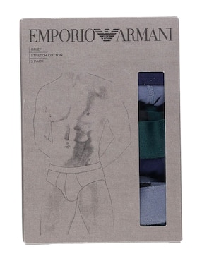 Set trusa Armani de algodón para hombre 3 piezas