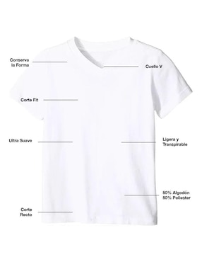 Set camiseta Don Calcetín cuello v para hombre