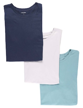 Set camiseta calvin klein cuello redondo para hombre