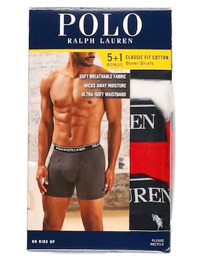 Set bóxer brief Polo Ralph Lauren de algodón para hombre 6 piezas