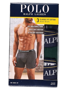 Set bóxer brief Polo Ralph Lauren de algodón para hombre 3 piezas