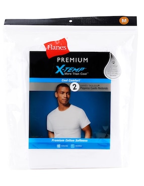 Set camiseta Hanes cuello redondo para hombre
