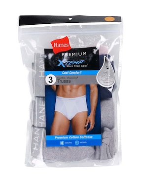 Set trusa Hanes de algodón para hombre 3 piezas