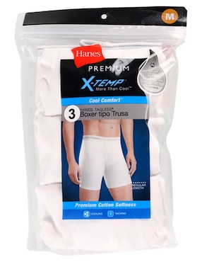 Set boxer brief Hanes de algodón para hombre 3 piezas