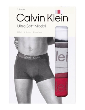 Set bóxer trunk Calvin Klein para hombre 3 piezas