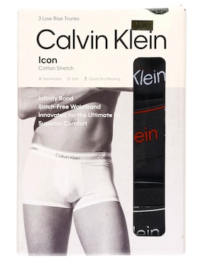 Set bóxer trunk Calvin Klein de algodón para hombre 3 piezas
