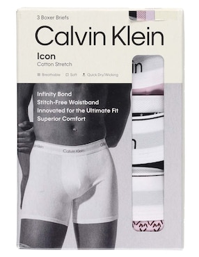 Set bóxer brief Calvin Klein de algodón para hombre 3 piezas