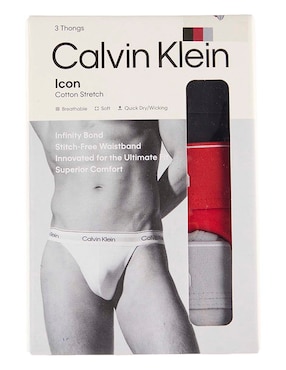 Set tanga Calvin Klein de algodón para hombre 3 piezas