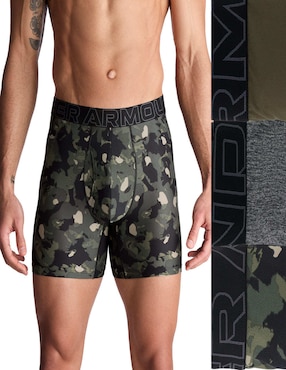 Set bóxer brief Under Armour para hombre 3 piezas