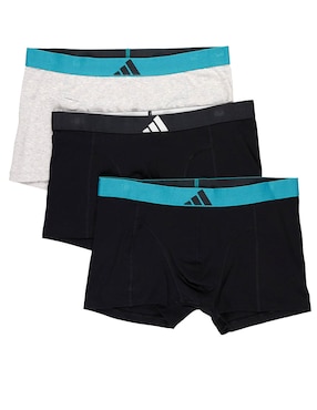 Set Bóxer trunk adidas de algodón para hombre 3 piezas