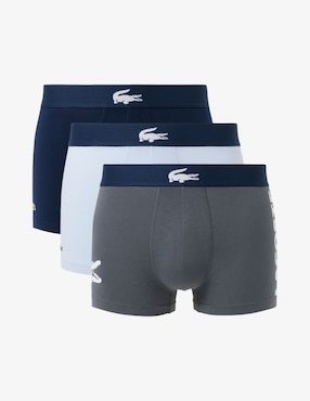Set Bóxer Trunk Lacoste de algodón para hombre 3 piezas