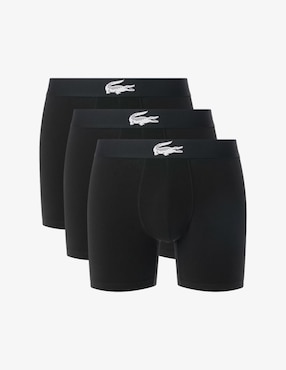 Set bóxer brief Lacoste de algodón para hombre 3 piezas