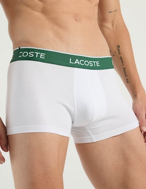 Bóxer trunk Lacoste de algodón para hombre