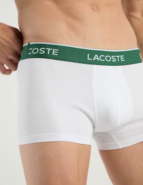 Bóxer trunk Lacoste de algodón para hombre