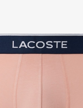 Set bóxer trunk Lacoste de algodón para hombre 3 piezas