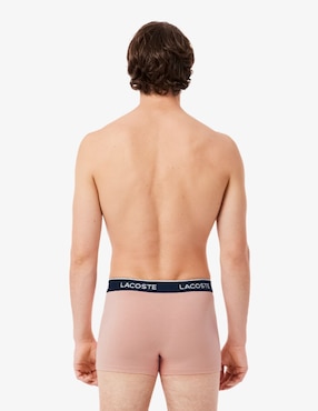 Set bóxer trunk Lacoste de algodón para hombre 3 piezas