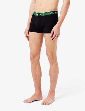 Set bóxer trunk Lacoste de algodón para hombre 3 piezas
