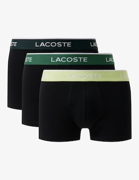 Set bóxer trunk Lacoste de algodón para hombre 3 piezas