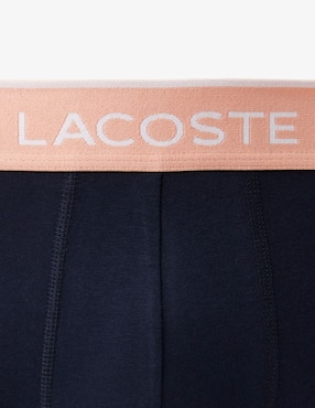 Set bóxer trunk Lacoste de algodón para hombre 3 piezas