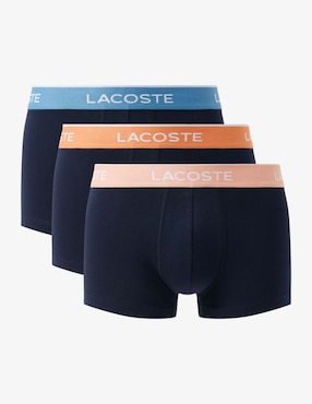 Set bóxer trunk Lacoste de algodón para hombre 3 piezas