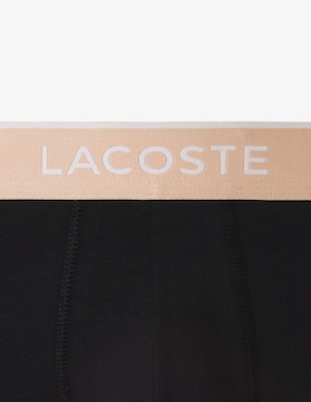 Set bóxer trunk Lacoste de algodón para hombre 3 piezas