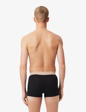 Set bóxer trunk Lacoste de algodón para hombre 3 piezas