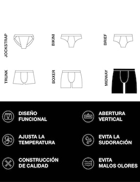 Bóxer brief Unnder de poliamida para hombre 1 pieza