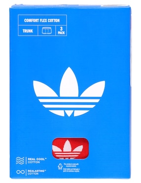 Set bóxer trunk Adidas Originals de algodón para hombre 3 piezas
