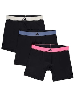 Set bóxer brief Adidas de algodón para hombre 3 piezas