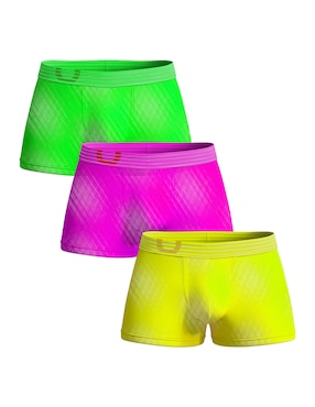 Set bóxer brief Rounderbum para hombre 3 piezas