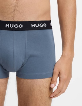 Set bóxer trunk Hugo de algodón para hombre 3 piezas