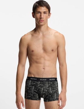Set bóxer trunk Hugo de algodón para hombre 3 piezas