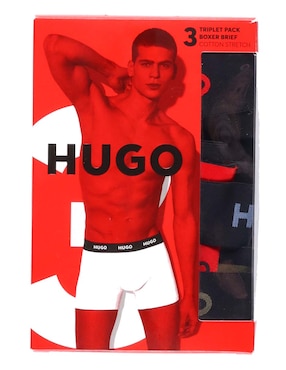 Set bóxer trunk Hugo de algodón para hombre 3 piezas