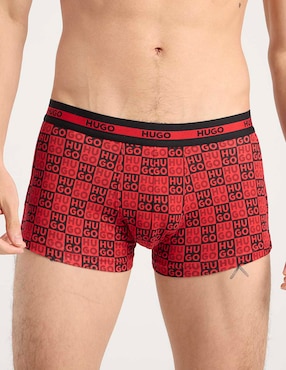 Set bóxer trunk Hugo de algodón para hombre 3 piezas