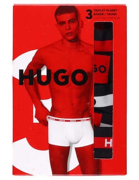 Set bóxer trunk Hugo de algodón para hombre 3 piezas