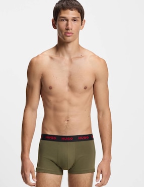 Set bóxer trunk Hugo de algodón para hombre 3 piezas