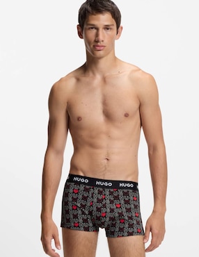 Set bóxer trunk Hugo de algodón para hombre 3 piezas