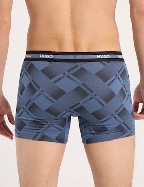 Bóxer trunk Hugo de algodón para hombre 3 piezas