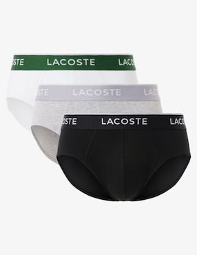 Trusa Lacoste de algodón para hombre 3 piezas