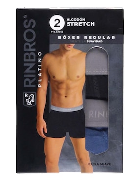 Set bóxer brief Rinbros de algodón para hombre 2 piezas