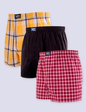 Set bóxer Twins de algodón para hombre 3 piezas