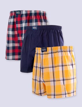 Set bóxer Twins de algodón para hombre 3 piezas